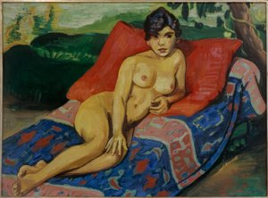 Liggende akt  af Max Pechstein
