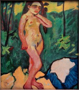 Pige i skoven af Max Pechstein