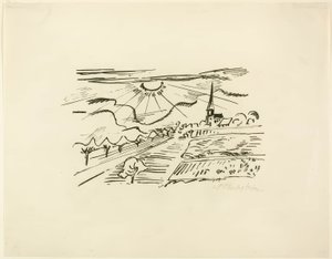 Thüringen, fra rejsebilleder: Italien-Sydhavet af Max Pechstein