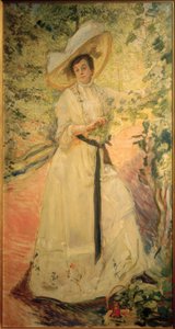 Nini am Weinspalier af Max Slevogt