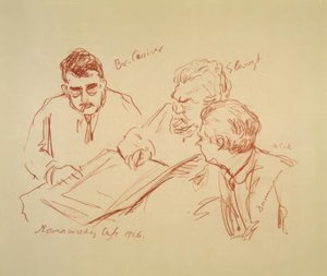 Romanisches Café 1926 af Max Slevogt