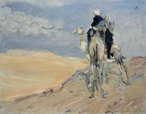 Sandstorm i den libyske ørken, 1914