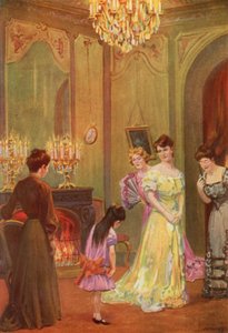Illustration til Jane Eyre af Charlotte Bronte (farve litho)