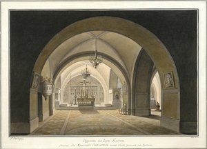 Interiør af Den Hellige Gravs Kirke på stedet for Golgata, 1821