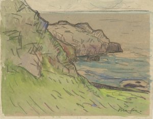 Klippekyst i Bretagne Bretonse kustlandschap af Maxime Camille Louis Maufra