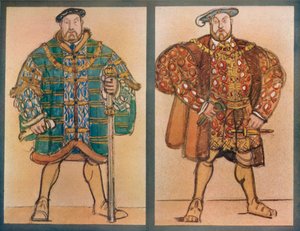 Kostumedesign til Henry VIII Theatre De Lopera, Paris, 1920, c1920, 1923