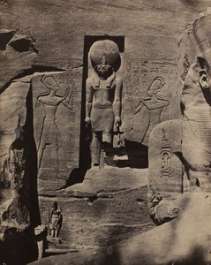 Abu Simbel, Skulpturer ved indgangen til Spéos de Phré af Maxime Du Camp