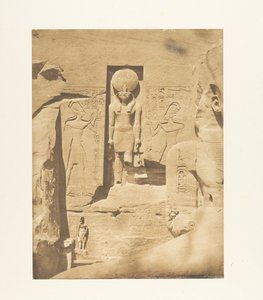 Dekoration des Eingangs des großen Spéos von Abousembil (Der Gott Phré empfängt die Opfergaben von Ramses dem Großen)