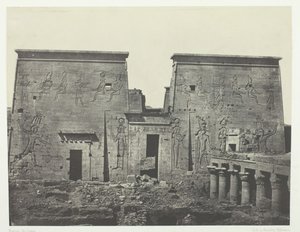 Drômos et Philônes, Isis Store Tempel i Pilônes, Nubia, 184951, trykt 1852. af Maxime Du Camp