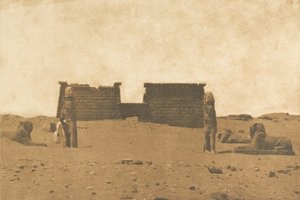 Dromos du Temple de Sébona, 3. april 1850. af Maxime Du Camp