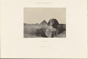 Det midterste Egypten. Sfinksen. af Maxime Du Camp