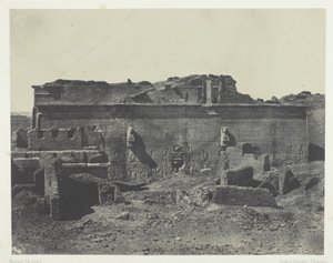 Bagfacade, Denderas store tempel (Teutyres), Øvre Egypten af Maxime Du Camp
