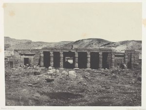 Gournah, Palace of Menephta 1st; Theben af Maxime Du Camp
