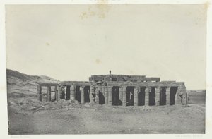 Gournah, Osymandias grav, Theben, 184951, trykt 1852. af Maxime Du Camp