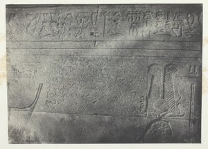 Great Temple of Isis at Philoe, Demotic Inscription, Nubia, 184951, trykt 1852. af Maxime Du Camp