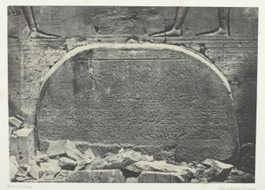 Det store Isis-tempel i Philoe, Proscynema (tilbedelsesakt); Nubien, plade 75 fra albummet "Egypte, Nubie, Palestine et Syrie" (1852) af Maxime Du Camp