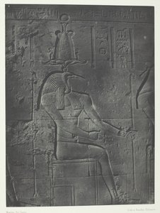 Great Temple of Isis ved Philoe, Toth Ibiocephalus, Nubia, 184951, trykt 1852. af Maxime Du Camp