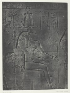 Det store Isis-tempel i Philoe, Tôth Ibiocéphale; Nubien, plade 79 fra albummet "Egypte, Nubie, Palestine et Syrie" (1852) af Maxime Du Camp