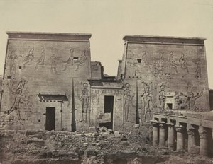 Isis’ store tempel i Philoe af Maxime Du Camp
