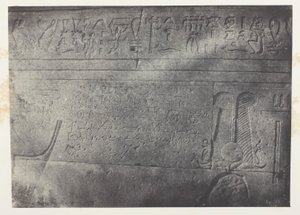Det store Isis-tempel i Philoe, demotisk indskrift; Nubien, plade 76 fra albummet "Egypte, Nubie, Palestine et Syrie" (1852) af Maxime Du Camp
