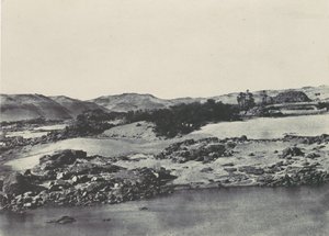 Øvre Egypten. Indgangen til den første grå stær, 1850. af Maxime Du Camp