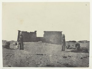 Hémi-Spéos De Séboua, Drômos, Nubia, 184951, trykt 1852. af Maxime Du Camp