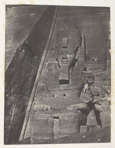 Ibsamboul, Colosse Oriental Du Grand Spéos De Phrè; Nubie, plade 103 fra albummet "Egypte, Nubie, Palestine et Syrie" (1852)