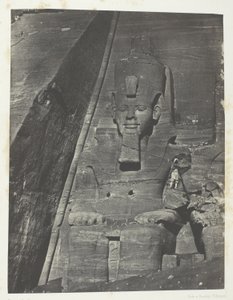 Ibsamboul, Colosse Oriental Du Grand Spéos De Phrè; Nubie, plade 103 fra albummet "Egypte, Nubie, Palestine et Syrie" (1852) af Maxime Du Camp