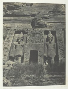 Ibsamboul, Entrance to Speos of Hathor, Nubia, 184951, trykt 1852. af Maxime Du Camp