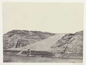 Ibsamboul, Les Deux Spéos; Nubie, plade 101 fra albummet "Egypte, Nubie, Palestine et Syrie" (1852)