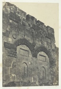 Jerusalem, Golden Gate Bab-El-Daharieh, Palæstina, 184951, trykt 1852. af Maxime Du Camp