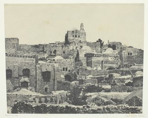 Jerusalem, det vestlige kvarter, Palæstina, 184951, trykt 1852. af Maxime Du Camp