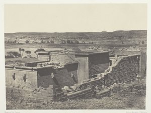 Kalabscheh, generel udsigt over Kalabscheh-templet (Talmis); Nubien af Maxime Du Camp