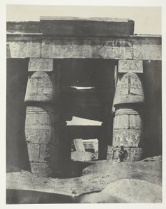 Karnak, Portico af Khons-templet; Theben af Maxime Du Camp