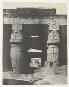 Karnak, Portico af Khons-templet; Theben af Maxime Du Camp