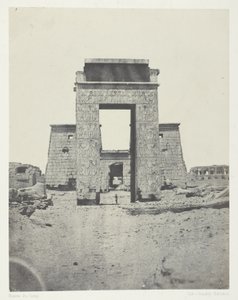 Karnak, Propylone af Khons-templet; Theben af Maxime Du Camp