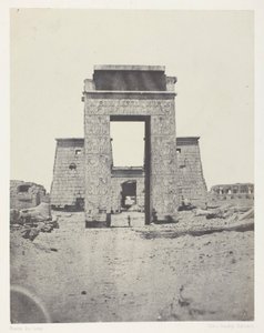 Karnak, Propylone af Khons-templet; Theben af Maxime Du Camp