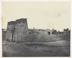 Karnak, Khons tempel; Theben af Maxime Du Camp