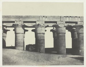 Luxor, Paladsets store søjlegang; Theben af Maxime Du Camp