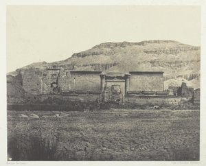 Medinet-Habou, Almindelig udsigt over Rines, Theben af Maxime Du Camp