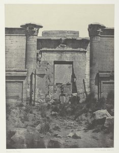 Medinet-Habou, Propylaea of ​​Thutmoseum; Theben af Maxime Du Camp