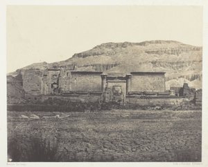 Medinet-Habou, Almindelig udsigt over Rines, Theben af Maxime Du Camp