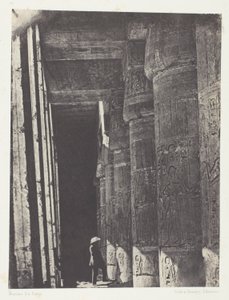 Medinet-Habou, Galleriet i Ramses-Méiamoun-paladset; Theben af Maxime Du Camp