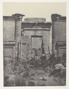 Medinet-Habou, Propylaea of ​​Thutmoseum; Theben af Maxime Du Camp