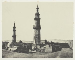 Moskeen i Aly-Bey, Girgeh, Øvre Egypten, planche 15 fra albummet "Egypte, Nubie, Palestine et Syrie" (1852)