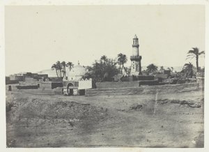 El-Arif-moskeen og Murad-Bey-graven, Øvre Egypten, planche 13 fra albummet "Egypte, Nubie, Palestine et Syrie" (1852) af Maxime Du Camp
