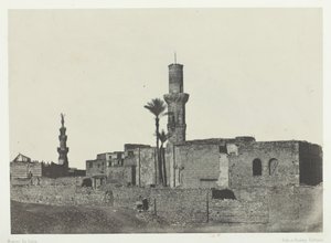 Moske nær Bab-el-Saïda, Le Kaire, 184951, trykt 1852. af Maxime Du Camp