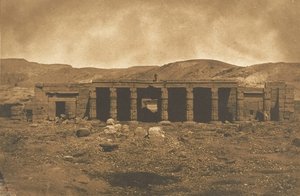Gournah Menephteuns palads i Theben, 1849-50. af Maxime Du Camp