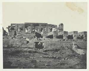 Karnak Palace, sydlige indgang til Hypostyle Hall, Theben, 184951, trykt 1852. af Maxime Du Camp