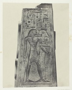 Karnak Palace, Søjle Foran Granit Sanctuary; Theben af Maxime Du Camp